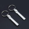2 PCS Metal Whistle Bottle Opener Keychain Creative Multifunctional Key Ring Pendant