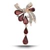 Women Drill Droplet Butterfly-knotted Brooch