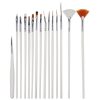 15 PCS/Set Nail Art Tools Brushes for Manicure Rhinestones Nails Decorations Nail Nrush Kit Painting Fingernail Tool Pen Kit