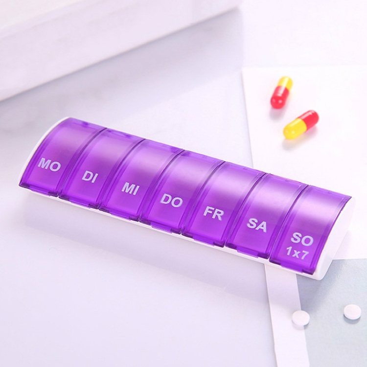 Portable Seven-part Mini Storage Pill Box