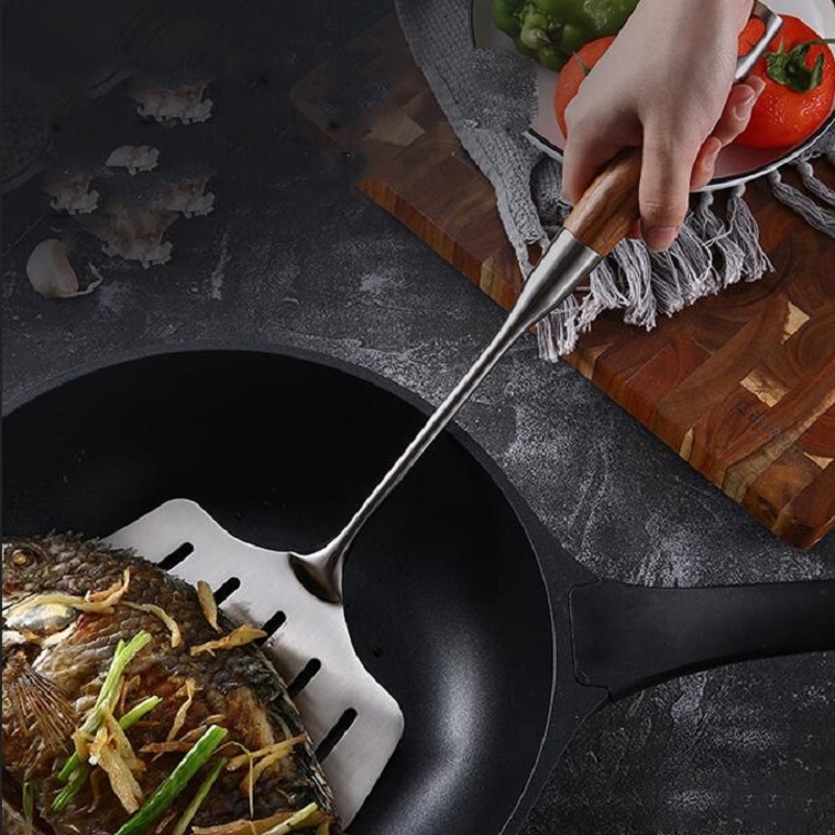Stainless Steel Fried Fish Spatula Creative Leak Shovel Fried Steak Flat Spatula