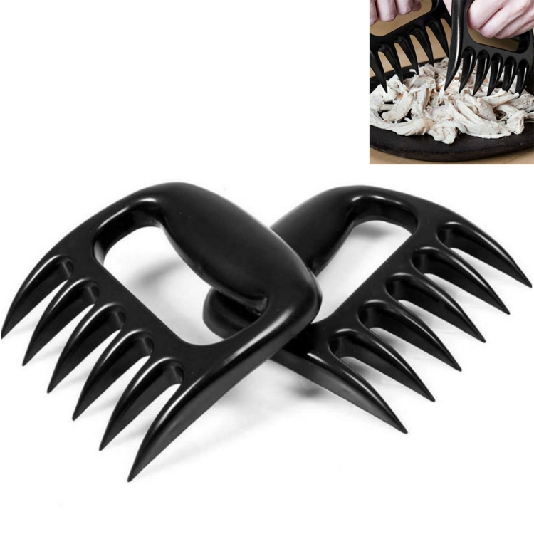 2 PCS Bear Claw Shaped Barbecue Fork Chicken Shredded Hand Anti-skid Creative Kitchen Fork Claw Meat Claw Splitter