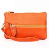 2001 Horizontal Square Litchi Texture Wallet Clutch Bag for Ladies, with Detachable Hand Strap & 6 Key Rings