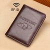 TP-8296 Multi-functional RFID Leather Travel Passport Holder