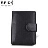 Antimagnet RFID Genuine Leather Wallet / Passport Package / Cowhide Card Slot for man
