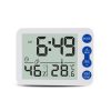 TS-9606-WR Large Screen Alarm Timer Temperature Humidity Meter(White Red)