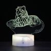Crack Base Creative 3D Colorful LED Decorative Night Light, Touch Version