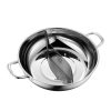 304 Stainless Steel Extra Thick Hot Pot Thickened Bottom Grid Pot