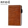 FY2402 RFID Anti-magnetic Crazy Horse Texture PU Card Bag