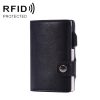 RFID Anti-magnetic Crazy Horse Texture PU Card Bag