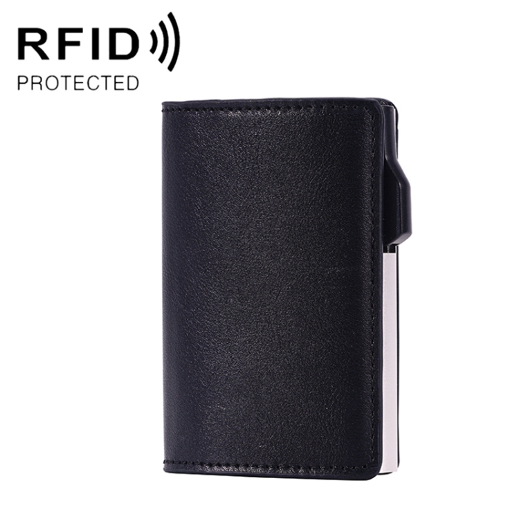 FY2406 RFID Anti-magnetic Crazy Horse Texture PU Card Bag