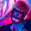 Halloween Festival Party Gesture Sensing LED Luminescence Mask