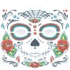 Halloween Waterproof Temporary Face Tattoo Stickers, Size: 240*210mm