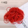 Red Sturdy Stretchable Elastic Rubber Bands Home School Office Supplies Stationery, 1KG Per Bag