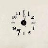 Lovelife WC37130 Acrylic English Digital DIY Stereo Wall Clock Wall Stick Clock