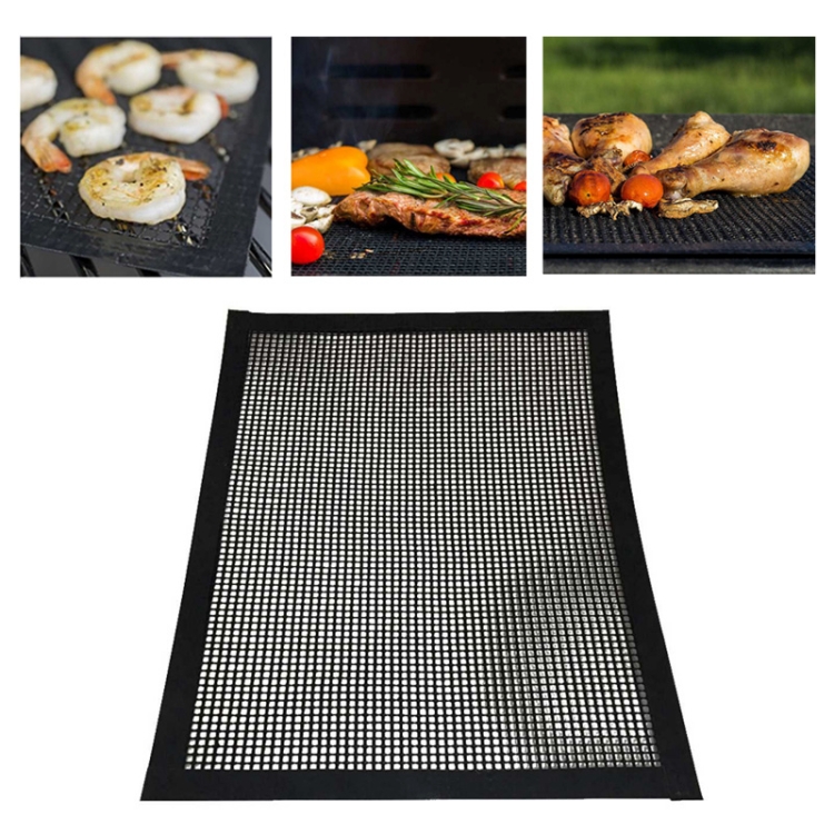 Barbecue Heat Resistant Non-stick Grilling Mesh BBQ Baking Mat, Size: 40 x 30cm