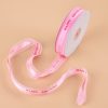 English Letter Colored Printed Ribbons Gift Bouquet Ribbons Bowknot Flowers Packaging Ribands , Size: 45m x 2.5cm
