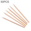 50 PCS Crude Wood Environmental Protection HB Pencils Painting Pencils for Kids School Office Supplies
