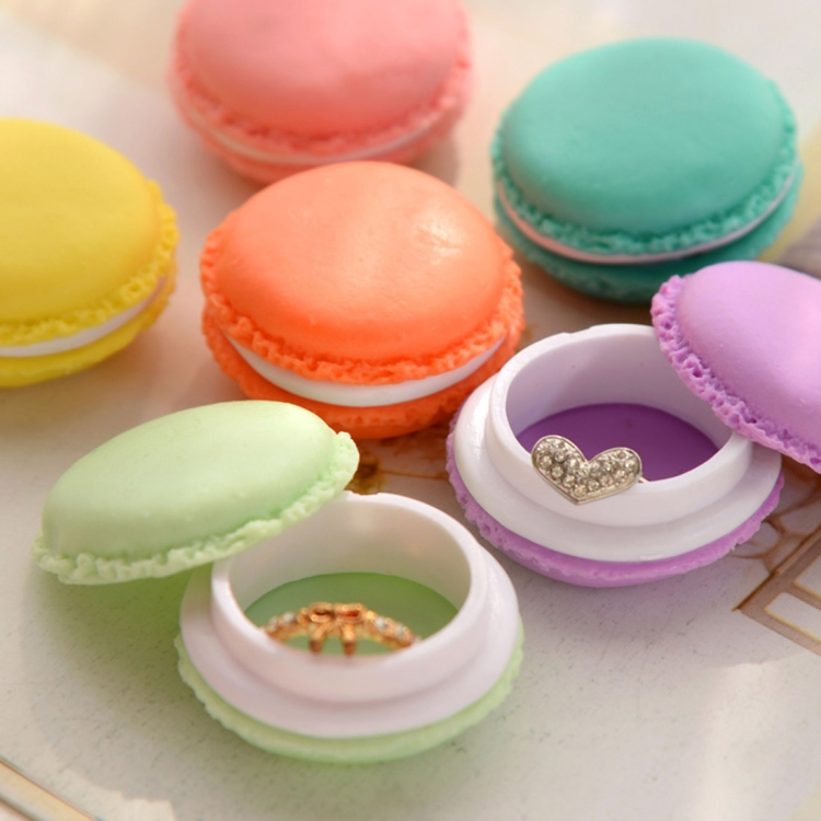 10 PCS Lovely Macaron Style Ornaments Box Portable Medicine Box Storage Box Random Color Delivery