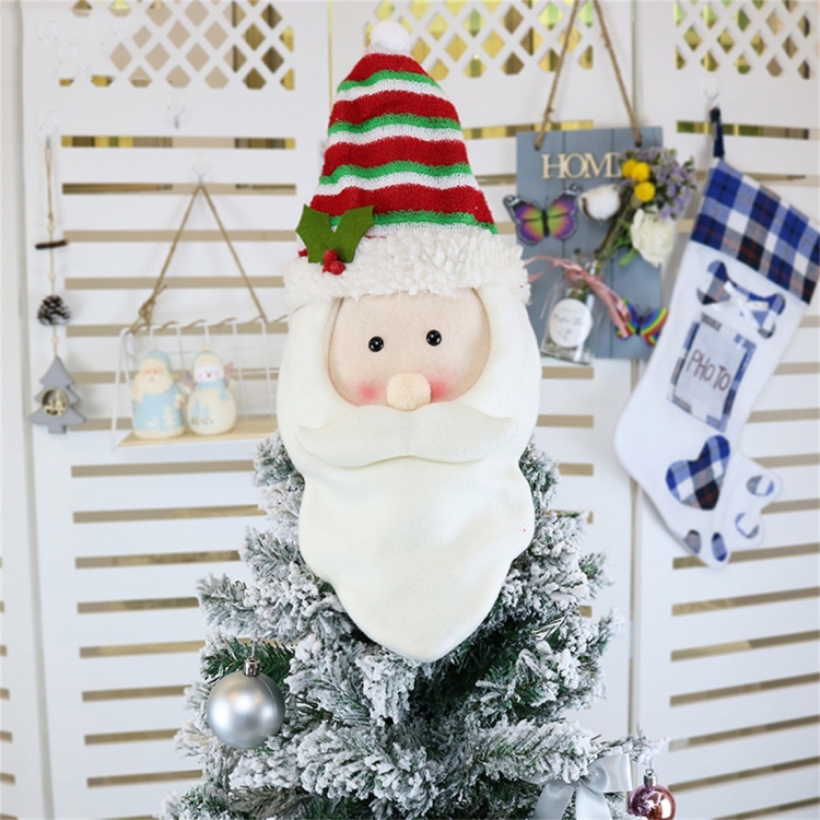 CX20207 Santa Claus Pattern Christmas Tree Pendant Decoration, Size: L