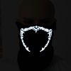 FG-FULL-01 Halloween Mask Voice Control LED Cold Light Terror Cosplay Mask
