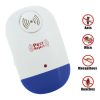 Electronic Ultrasonic Mosquito Rat Pest Control Repeller with LED Light, EU Plug AC90V-250V (White+Blue)