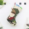 CX20227 Santa Claus Pattern Christmas Sock Gift Bag Christmas Tree Pendant Decoration