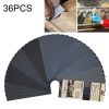 36 PCS LANHU Grit 400-3000 Wet And Dry Polishing Grinding Sandpaper,Size: 22.9 x 9.1cm