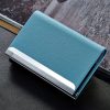 Lichi texture Business Card Holder Credit Card ID Case Holder