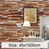 Colorful Shale Creative 3D Stone Brick Decoration Wallpaper Stickers Bedroom Living Room Wall Waterproof Wallpaper Roll, Size: 45 x 1000cm