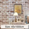 Retro Brick Creative 3D Stone Brick Decoration Wallpaper Stickers Bedroom Living Room Wall Waterproof Wallpaper Roll, Size: 45 x 1000cm