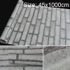 Gray Brick Creative 3D Stone Brick Decoration Wallpaper Stickers Bedroom Living Room Wall Waterproof Wallpaper Roll, Size: 45 x 1000cm