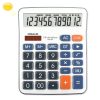 OSALO OS-5M 12 Digits Desktop Calculator Solar Energy Dual Power Calculator