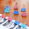 24pcs/Box Long Tail Ticket Clip Iron Clip File Clip, Random Color Delivery