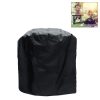 Outdoor Anti-UV Waterproof Dust-proof 210D Oxford Cloth BBQ Cylindrical Protective Bag Charcoal Barbeque Grill Cover, Size: 71x73cm