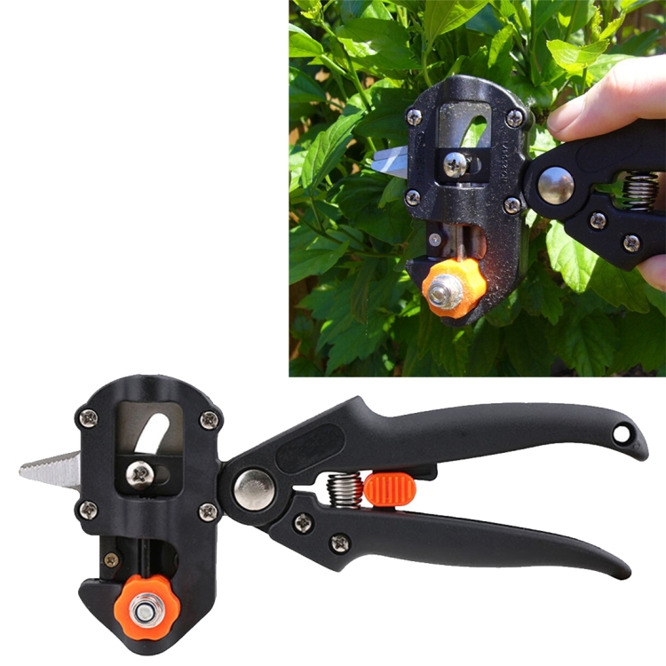 Professional Grafting Tool Set Pruning Scissors Seedling Grafting Machine Grafting Device with Three Blades, a Cross Knife ,a Wrench