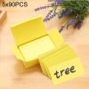 5 Boxes (About 90 PCS in One Box) Blank DIY Greeting Card Graffiti Rounded Small Card Blank Small Handwritten Paper Card Message Word Card
