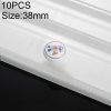 10 PCS 5085 Large Gold Ring Bellflower Pattern Single Hole Ceramic Cabinet Handle