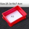 Thick Multi-function Material Box Brand New Flat Plastic Parts Box Tool Box, Size: 25.3cm x 18cm x 7.4cm