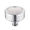 Removable and Washable Space Aluminum Plated Round Pressurized Top Spray Shower Head, Size: 82mm