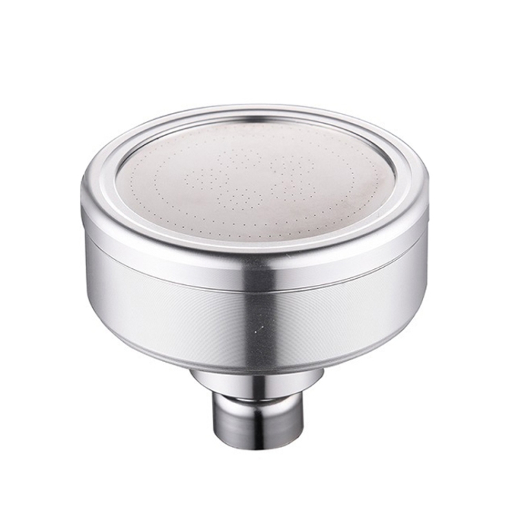 Removable and Washable Space Aluminum Plated Round Pressurized Top Spray Shower Head, Size: 82mm