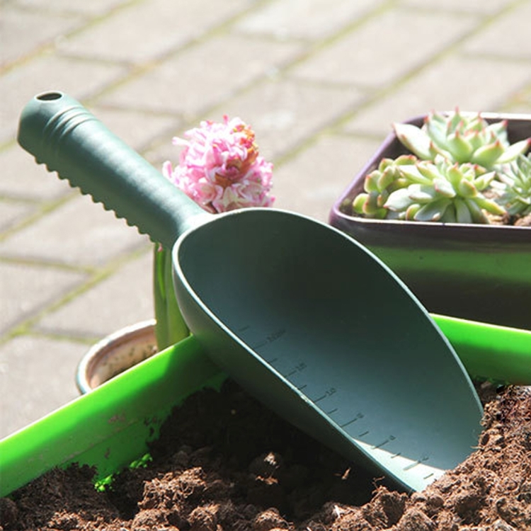 Plastic Soil Shovel Spoon Teaspoons Plastic Shovel Garden Tools Bucket Shovel Potted Cultivation Cylinder Mini Fleshy Plant Soil Spade Shovel, Random Color Delivery