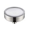 Removable and Washable 304 Stainless Steel Round Pressurized Top Spray Shower Head, Size: 118mm