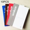 10 PCS 60 Pages A5 Soft Cover Diary Notebook Office Supply, Random Color Delivery