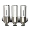 Triple Hotel Shower Manual Dispenser Wall Mounted Washing Liquid Shampoo Soap Bottle, Capacity: 1200ml