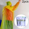 2包一卖 Disposable Windproof Dustproof Environmental Protection Multifunctional Raincoat, Random Color Delivery