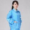 Antistatic Top Short Dust-free Jacket Lapel Overalls,Size:XL