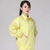 Antistatic Top Short Dust-free Jacket Lapel Overalls,Size:L