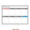 Magnetic Weekly Plan Refrigerator Magnet PET Magnetic Soft Whiteboard, Size: 29.7cm x 42cm