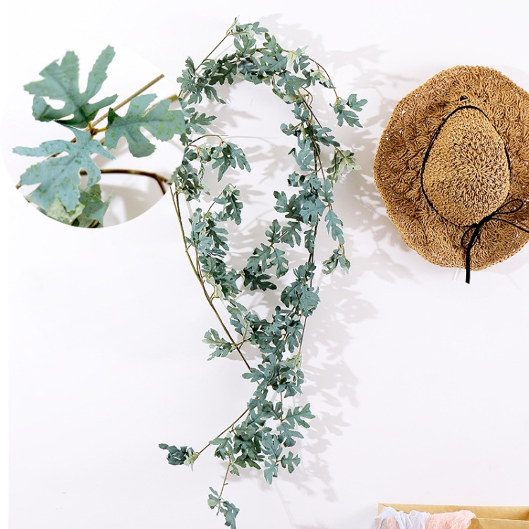 Daisy Leaf Artificial Flower Vine Interior Background Wall Window Decoration, Length: 1.5m